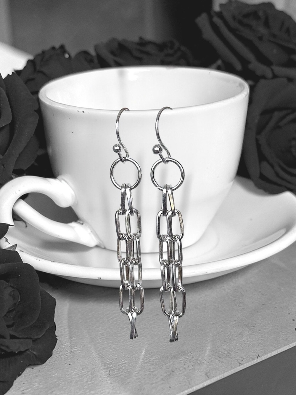 5 For $25💫Silver Chain Drop Earrings - Women Jewelry